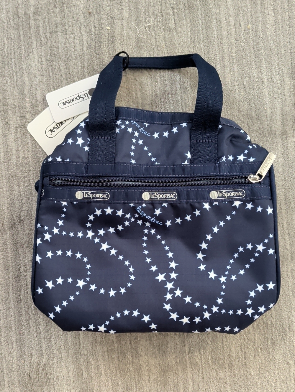 NWT LeSportsac Navy and White Everyday Small Satchel | Galactic Glimmer